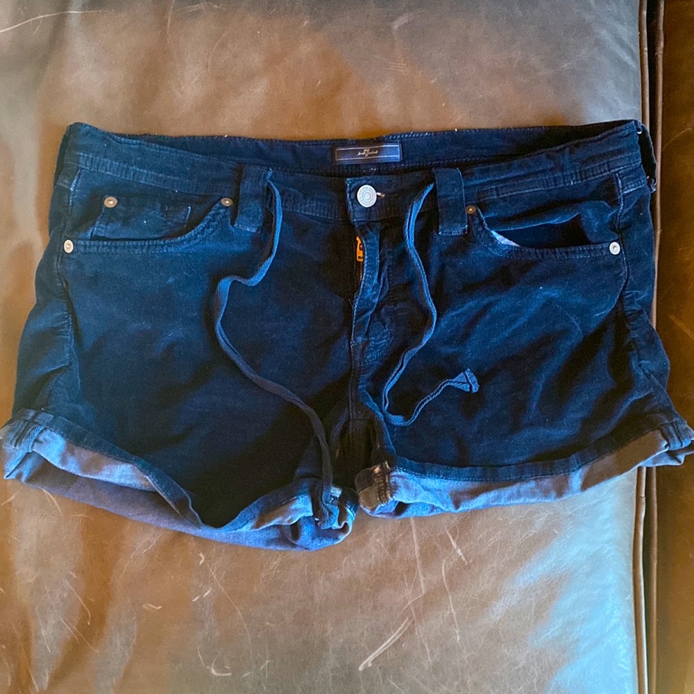7 for all mankind. Corduroy shorts